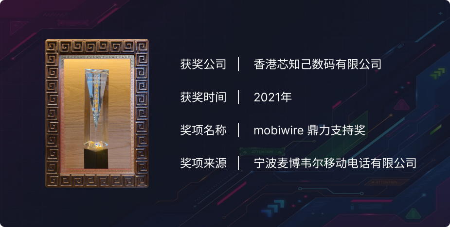 2021年mobiwire鼎力支持奖